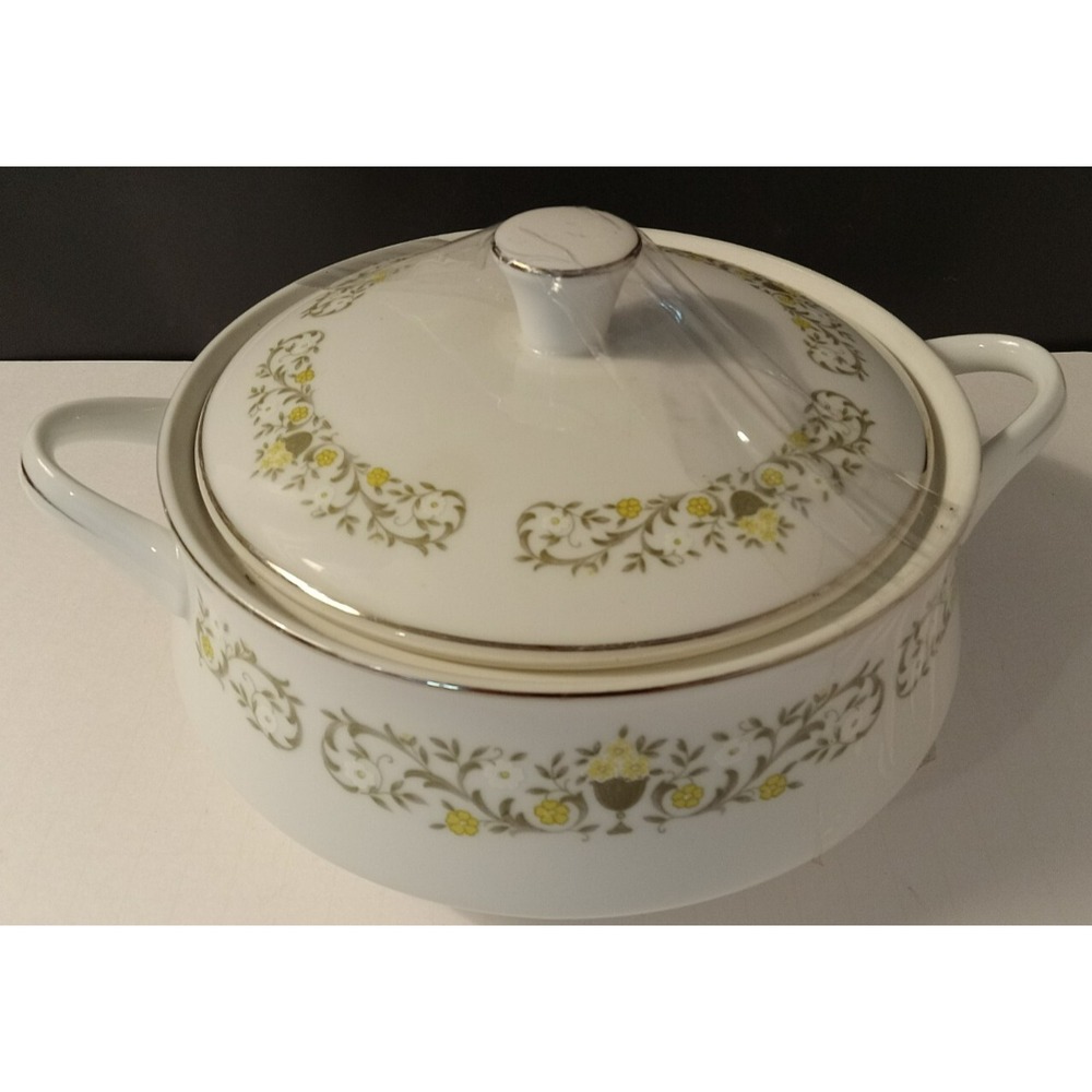 Sterling Fine China Japan Florentine Soup Tureen Covered Vegetable Dish Vintage